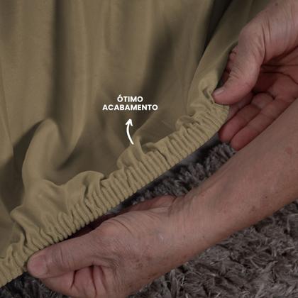 Imagem de Capa de Sofá 2 e 3 Lugares Malha Gel 21 Elasticos Avelã