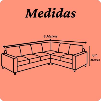 Imagem de Capa De Sofá De Canto 21 Elásticos Até 6 Lugares Várias Cores Sala
