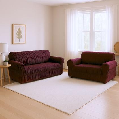 Imagem de Capa De Sofá Elasticada 3 Lugares Tamanho King 21 Elásticos 100% Poliéster