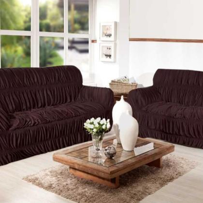 Imagem de Capa De Sofá Elasticada 3 Lugares Tamanho King 21 Elásticos 100% Poliéster