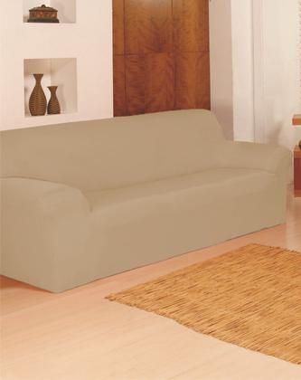 Imagem de Capa de Sofá Elasticada Coladinha Lisa ~ 2 Peças ~ 2 e 3 Lugares ~ Toque Macio