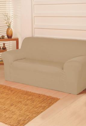 Imagem de Capa de Sofá Elasticada Coladinha Lisa ~ 2 Peças ~ 2 e 3 Lugares ~ Toque Macio