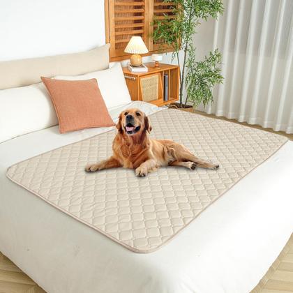 Imagem de Capa de sofá impermeável para cães Ameritex Faux Leather Cream