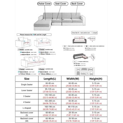 Imagem de Capa de Sofá Jacquard com Alta Elasticidade - Resistente à Água, Sujeira e Arranhões de Gato