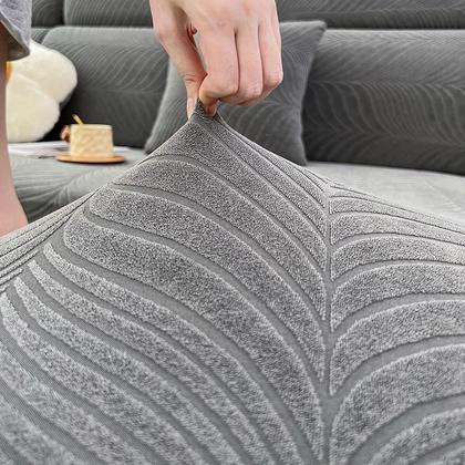 Imagem de Capa de Sofá Jacquard com Alta Elasticidade - Resistente à Água, Sujeira e Arranhões de Gato