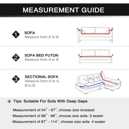 Imagem de Capa de sofá Lamberia Stretch para sofá de 3 almofadas com fronhas