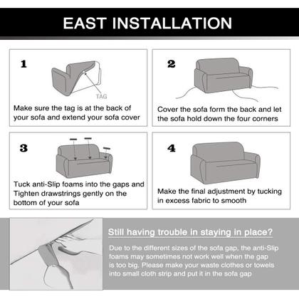 Imagem de Capa de sofá Lamberia Stretch Printada para Sofá de 3 Lugares