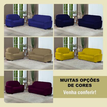 Imagem de Capa De Sofa Lisa 2 E 3 Lugares Malha Gel Cores Variadas