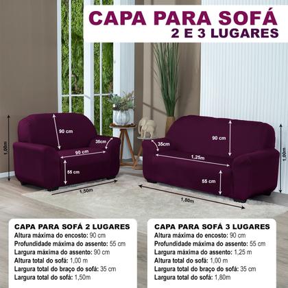 Imagem de Capa De Sofa Lisa 2 E 3 Lugares Malha Gel Cores Variadas