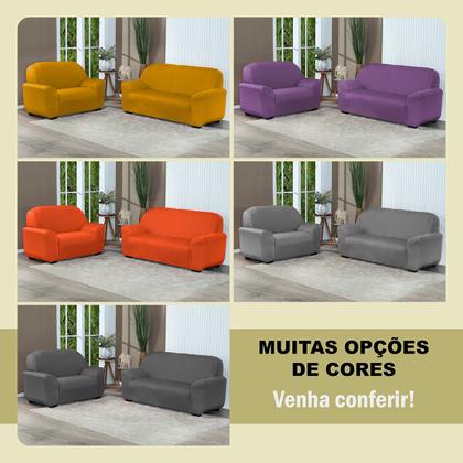 Imagem de Capa De Sofa Lisa 2 E 3 Lugares Malha Gel Cores Variadas