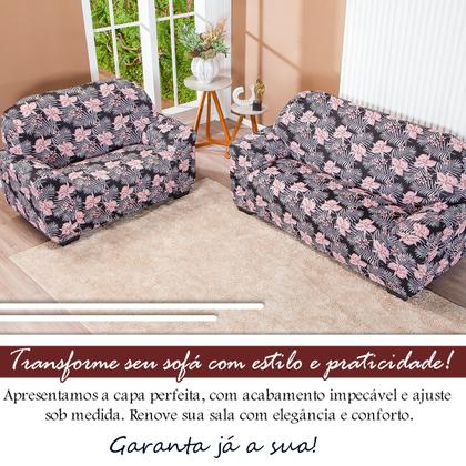 Imagem de Capa De Sofa Lisa 2 E 3 Lugares Malha Gel Estampas Variadas