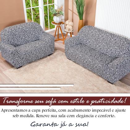 Imagem de Capa De Sofa Lisa 2 E 3 Lugares Malha Gel Estampas Variadas