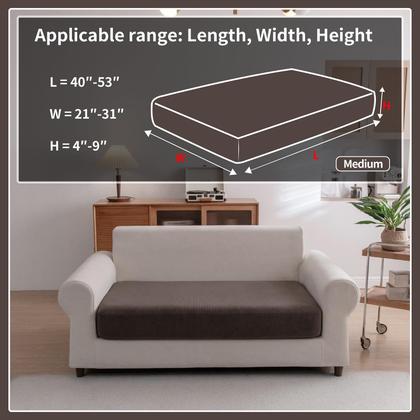 Imagem de Capa de sofá OHSIO secional resistente ao desgaste, marrom elástico