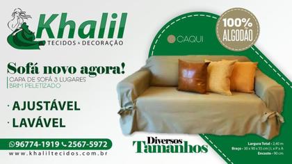 Imagem de Capa de Sofá Pronta  3 Lugares  Ajustável