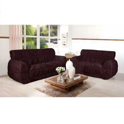 Imagem de Capa De Sofá Protetora 2 Lugares 21 Elásticos Super Confort Várias Cores