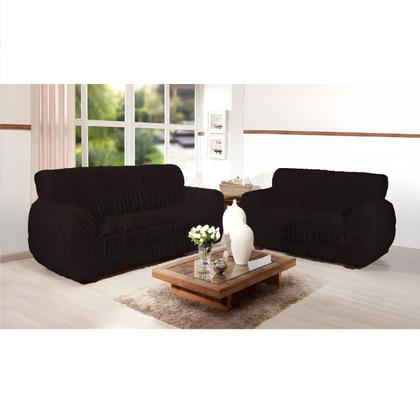 Imagem de Capa De Sofá Protetora 2 Lugares 21 Elásticos Super Confort Várias Cores