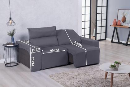 Imagem de Capa De Sofá Retrátil Reclinável 2 Lugares Liso Várias Cores