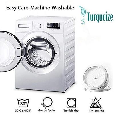 Imagem de Capa de sofá turquesa elástica de 2 peças para 2 almofadas