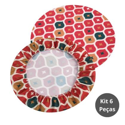 Imagem de Capa de Sousplat Natal Kit 6 Peças 35x35cm Mesa Posta Natalina