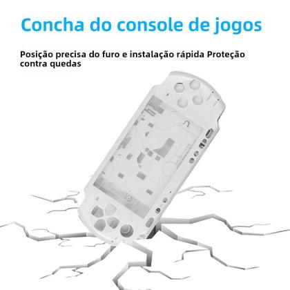 Imagem de Capa De Substituição De Alta Qualidade Para Console De Jogos Sony PSP3000 PSP2000 Com Kit De Botões