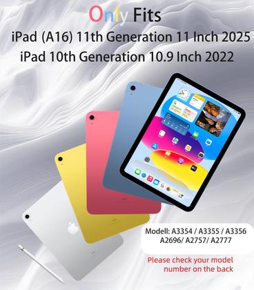 Imagem de Capa de teclado GKABXY para iPad 11ª geração de 11 polegadas e 10ª geração de 10,9 polegadas