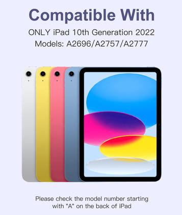 Imagem de Capa de Teclado Hamile para iPad 10ª Geração (10,9") - Com Suporte para Apple Pencil