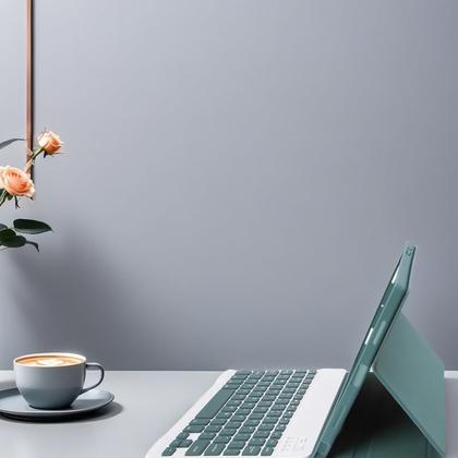 Imagem de Capa de teclado KcoxDCN Slim Candy Colors para Samsung Galaxy Tab A9 Plus 11 polegadas 2023 com porta-canetas S verde escuro