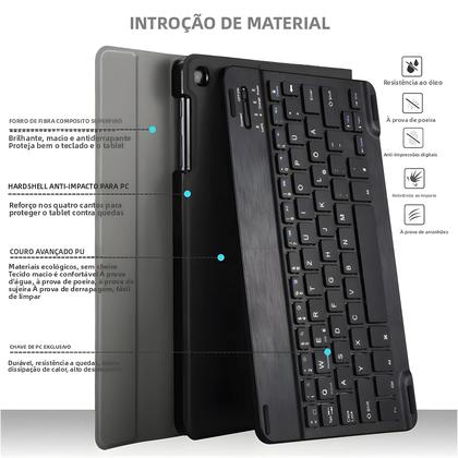 Imagem de Capa De Teclado Magnético Para iPad Air 5 4 10.9 pro 11 13 12.9 9.7 10.2 Smart Stand Cover
