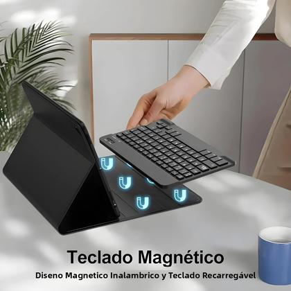 Imagem de Capa De Teclado Magnético Para iPad Air 5 4 10.9 pro 11 13 12.9 9.7 10.2 Smart Stand Cover