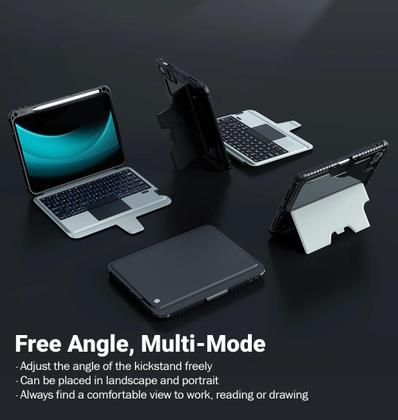 Imagem de Capa de teclado Nillkin iPad A16 (11ª e 10ª geração) com trackpad