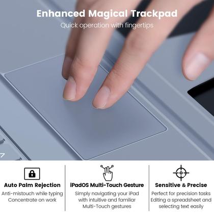 Imagem de Capa de teclado Nillkin iPad A16 (11ª e 10ª geração) com trackpad