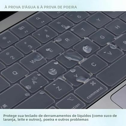 Imagem de Capa De Teclado Universal De Silicone Para MacBook Air pro 13 14 15 16 M1 M2 M3 A2918 A2991 A2338