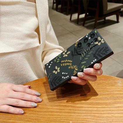 Imagem de Capa De Telefone Com Padrão De Folhas Para Samsung Galaxy A15 A35 A55 A14 A34 A54 A13 A33 A53 A52