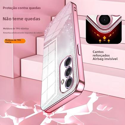 Imagem de Capa De Telefone Com Revestimento Brilhante Para Samsung Galaxy S25 Ultra plus A56 A36 A26 A16 A06