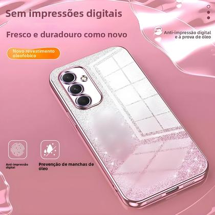 Imagem de Capa De Telefone Com Revestimento Brilhante Para Samsung Galaxy S25 Ultra plus A56 A36 A26 A16 A06