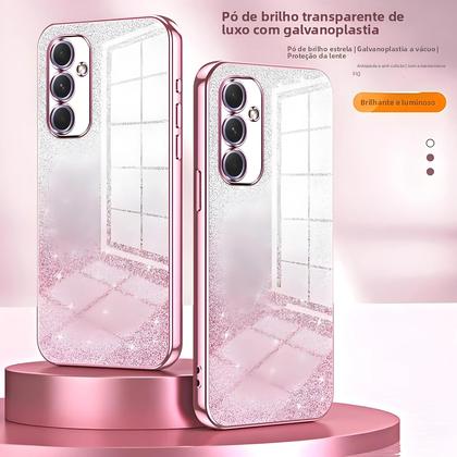 Imagem de Capa De Telefone Com Revestimento Brilhante Para Samsung Galaxy S25 Ultra plus A56 A36 A26 A16 A06
