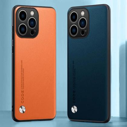 Imagem de Capa De Telefone De Couro Ultrafina De Luxo Para iPhone 16 15 14 13 12 11 pro Max XR XS Max, À Prova