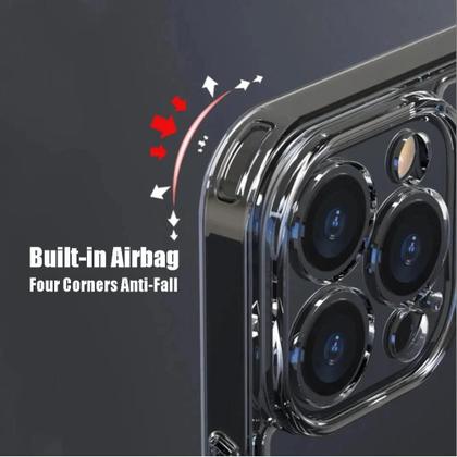 Imagem de Capa De Telefone De Vidro Temperado Transparente E À Prova De Choque Para iPhone 11 a 16 pro Max XR