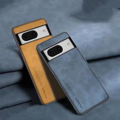 Imagem de Capa De Telefone Em Couro De Ovelha E Silicone Para Google Pixel 10 XL 9A 9 pro 8 8A 7 7A 6A 10A