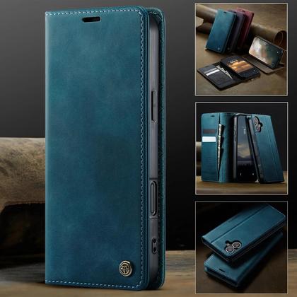 Imagem de Capa De Telefone Em Couro Magnético Com Fecho Para iPhone 16 17 pro Max 15 plus 14 13 12 11 pro Max