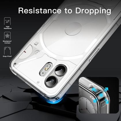 Imagem de Capa de telefone JeTech for Nothing Phone 2 à prova de choque transparente