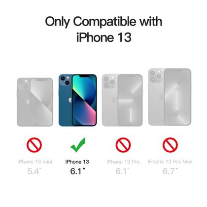 Imagem de Capa de telefone JeTech Matte para iPhone 13 de 6,1 polegadas Storm Blue