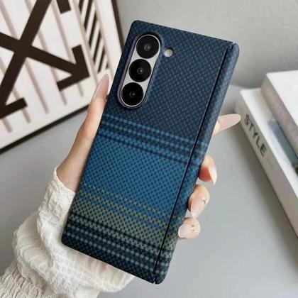 Imagem de Capa De Telefone MagSafe Com Textura De Fibra De Carbono Para Samsung Galaxy Z Fold 7 6 5 5G Capa De