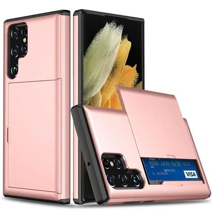 Imagem de Capa De Telefone Plástica Com Porta-Cartões Para Samsung Galaxy S25 S22 S24 S23 FE plus Ultra A07