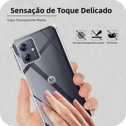 Imagem de Capa De Telefone Slim TPU Transparente E À Prova De Choque Para Motorola Moto G Series G24 G34 G04