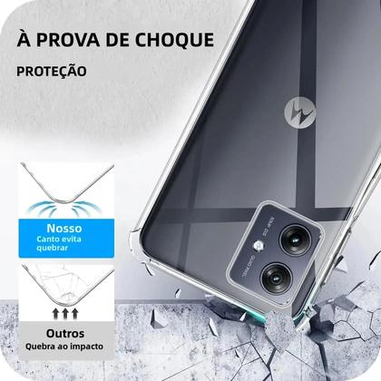Imagem de Capa De Telefone Slim TPU Transparente E À Prova De Choque Para Motorola Moto G Series G24 G34 G04