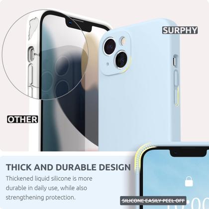 Imagem de Capa de telefone SURPHY compatível com iPhone 13 de 6,1 polegadas com protetor de tela