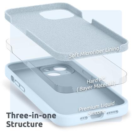 Imagem de Capa de telefone SURPHY compatível com iPhone 13 de 6,1 polegadas com protetor de tela