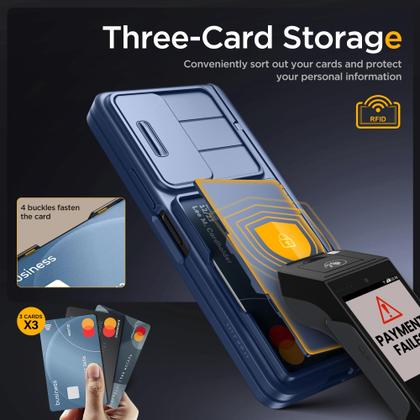 Imagem de Capa de Telefone TONGATE para Samsung Galaxy Z Fold 6 - Azul Marinho