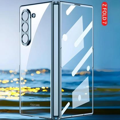 Imagem de Capa De Telefone Transparente À Prova De Choque Com Eletroplatação Para Samsung Z Fold 7 6 5G Fold7